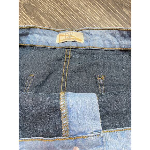 New Plus 16 ASOS Light Wash High Rise Stretch Denim Mini Skirt Jean‎ Pockets - Picture 4 of 6